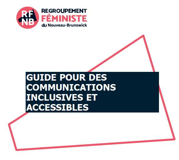 Texte qui dit Guide pour des communications inclusives et accessibles