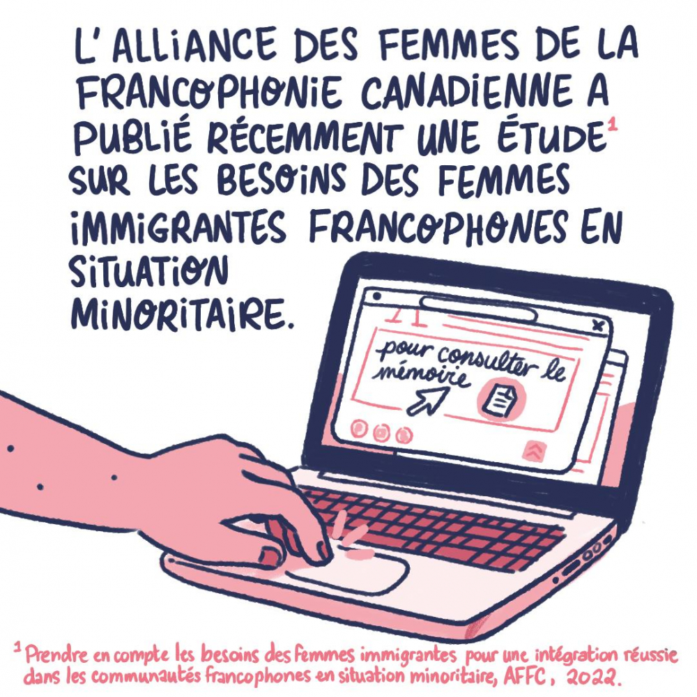 L'AFFC a publié récemment une étude sur les besoins des femmes immigrantes francophones en situation minoritaire.